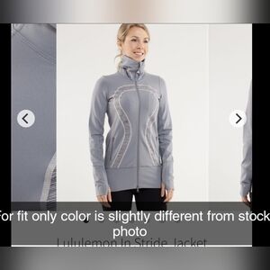 Lululemon In Stride Jacket Heathered Grey * flaw